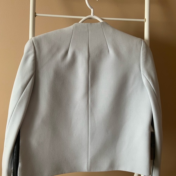 RACHEL Rachel Roy Short Light Blue Jacket Size 6 - Picture 3 of 6